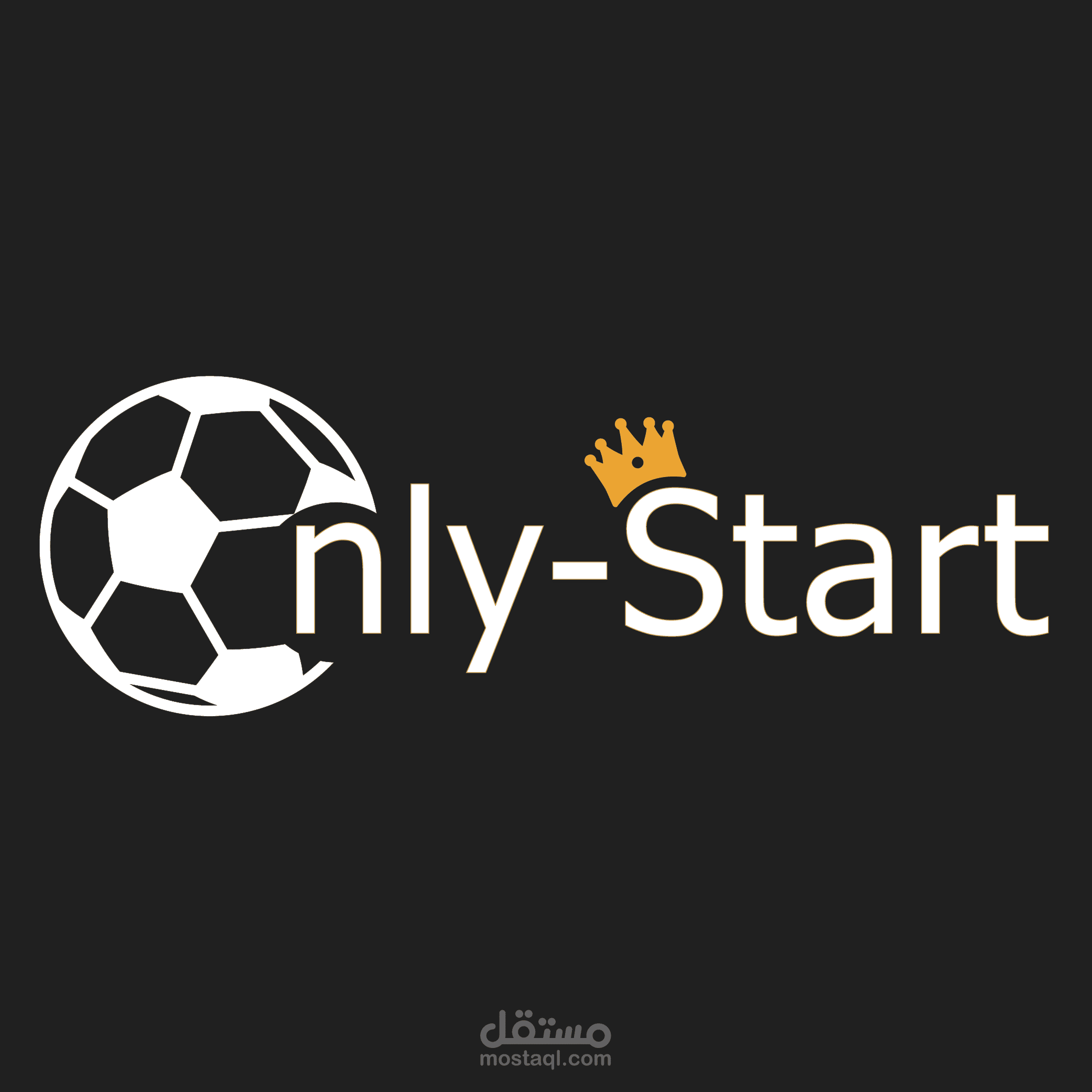 تصميم شعار قناة رياضية only-start على يوتيوب