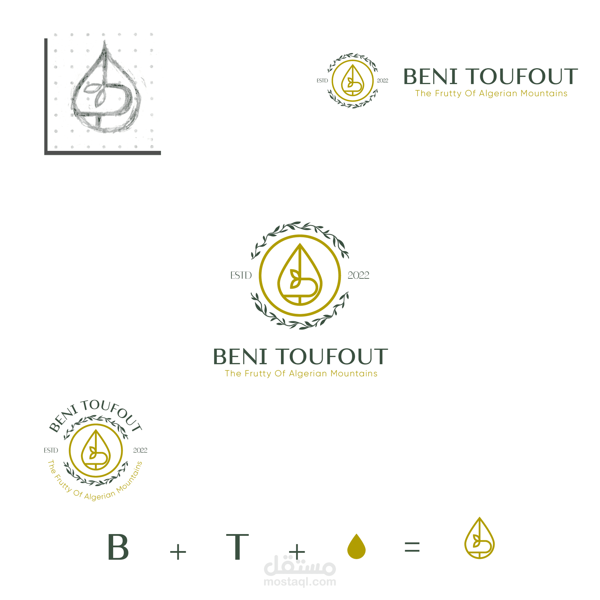 تصميم شعار شركة عصر زيوت طبيعية