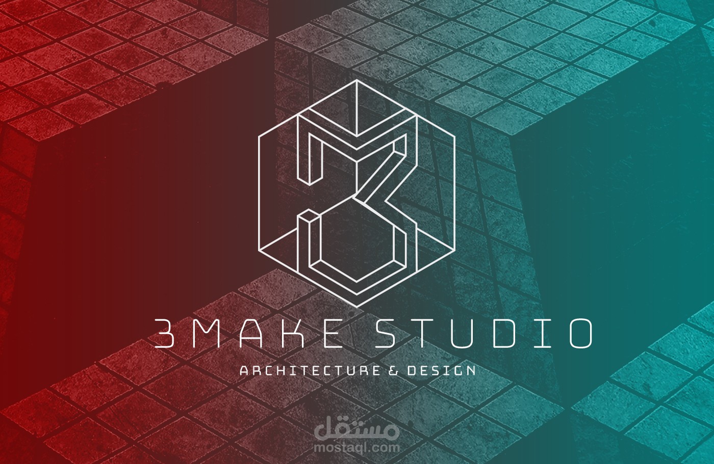 شعار لاستودي 3make للتصميم المعماري