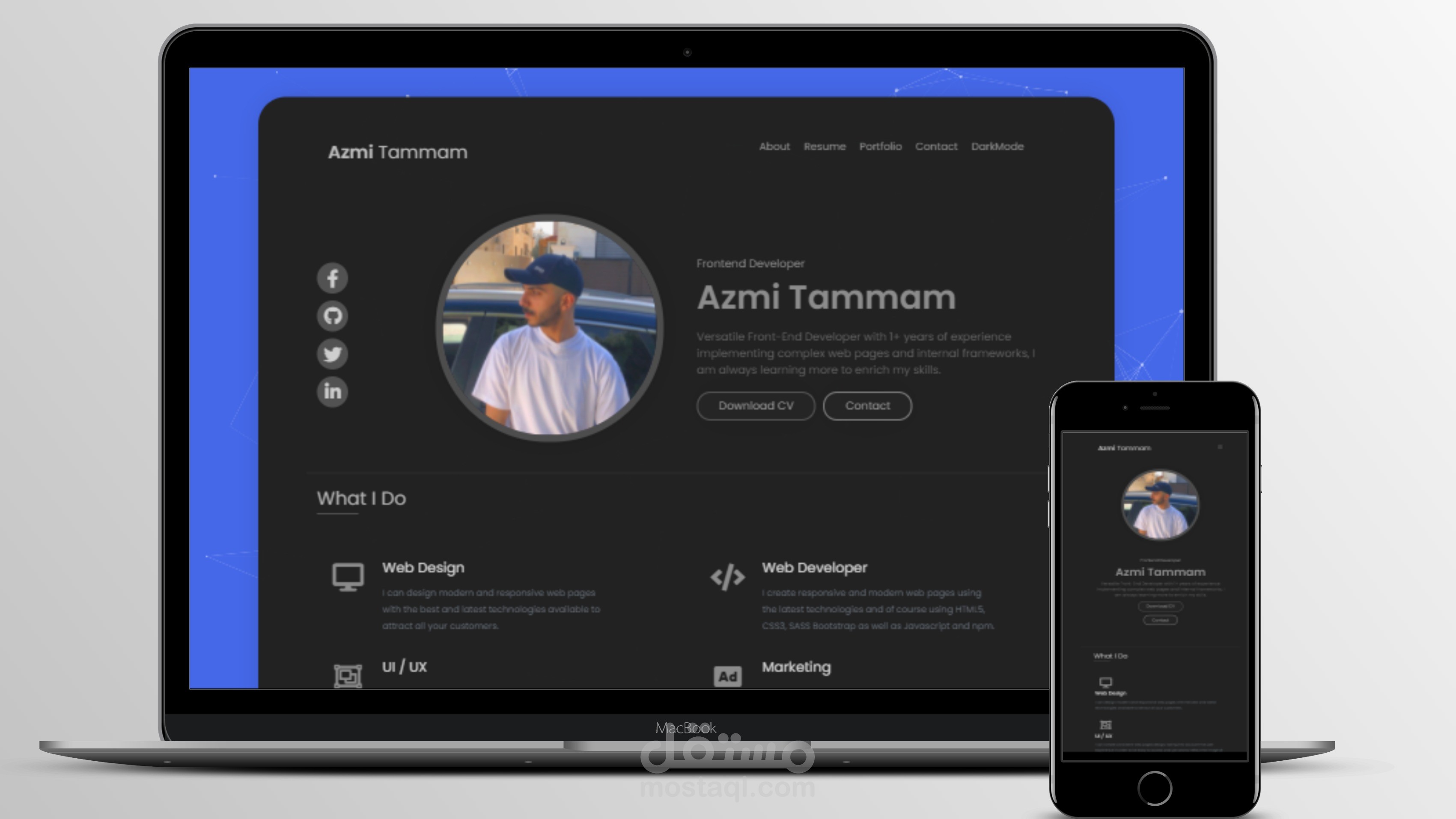 صفحة هبوط Portfolio Landing Page