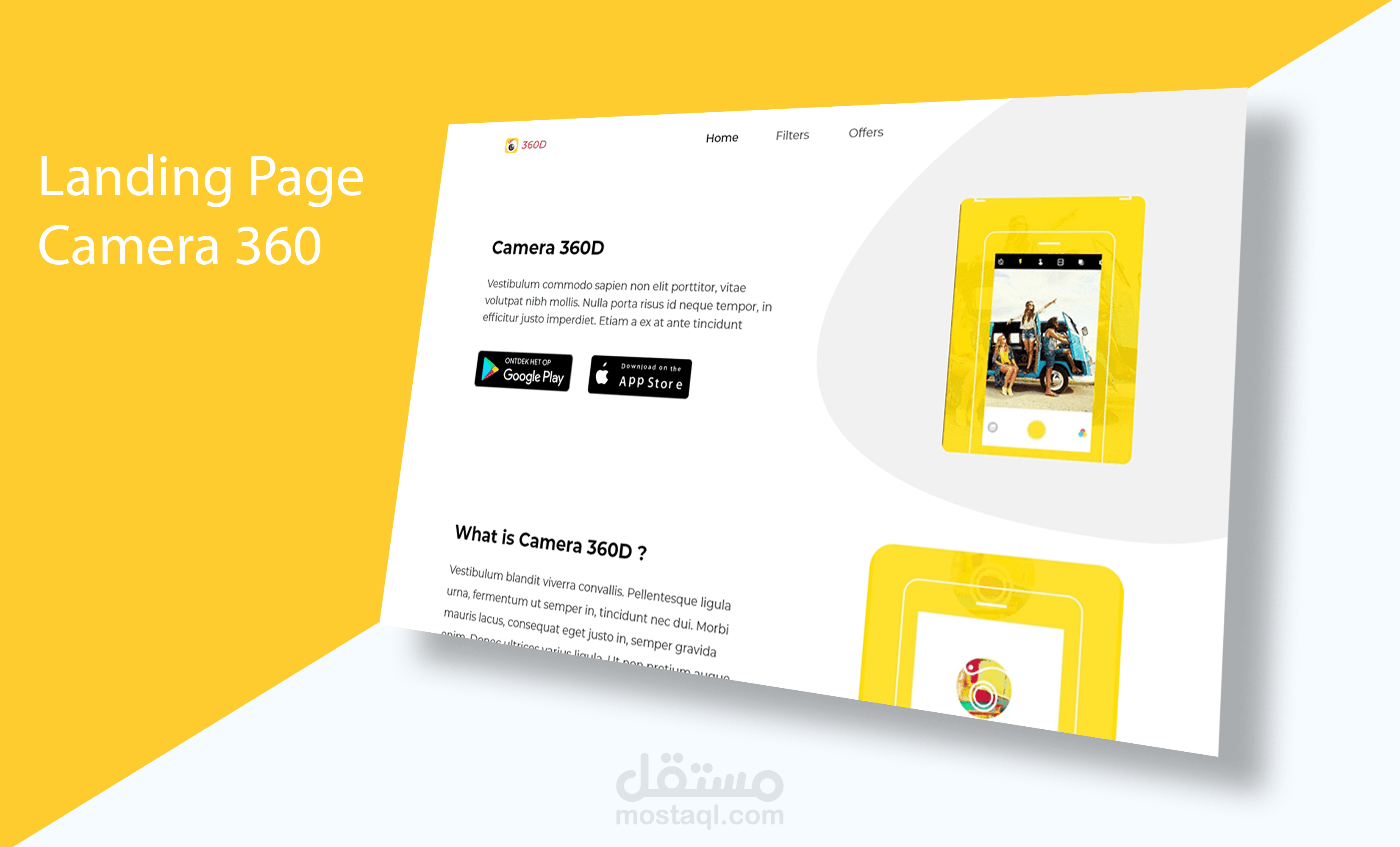 Camera 360 - Landing Page