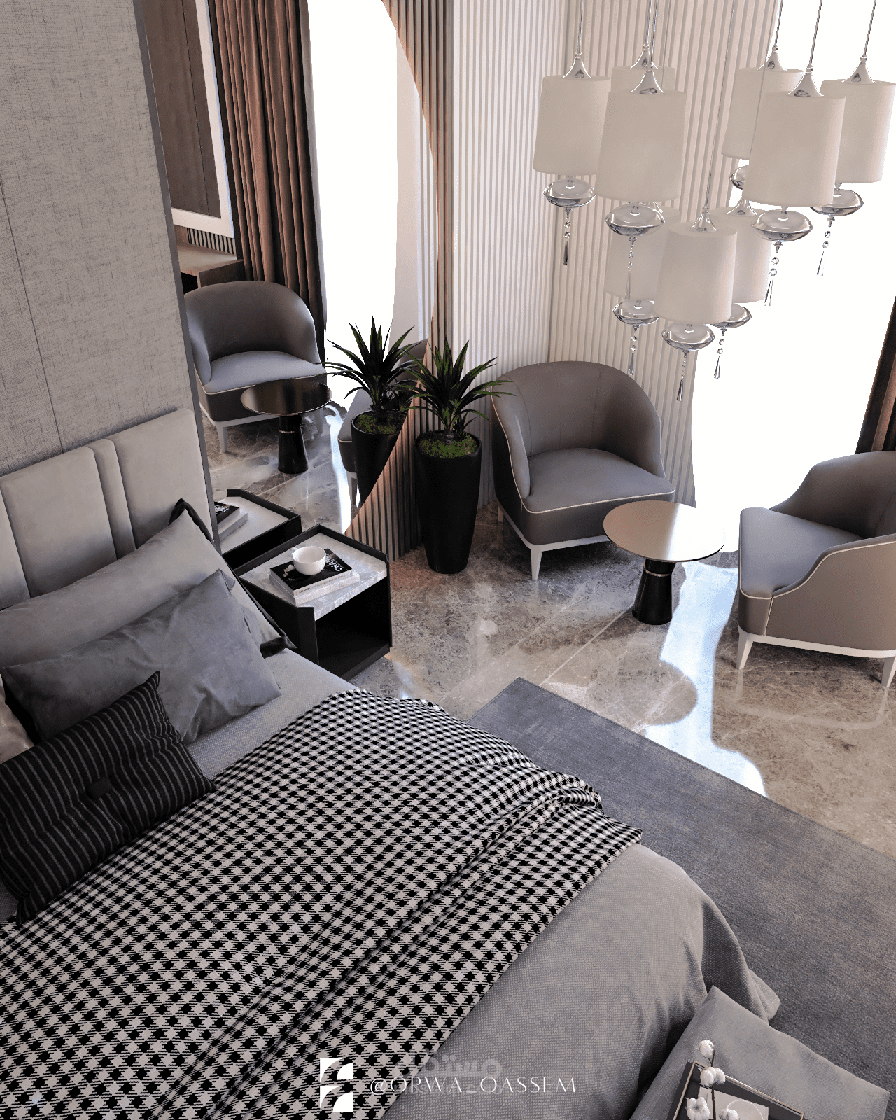 تصميم غرفة نوم رئيسية