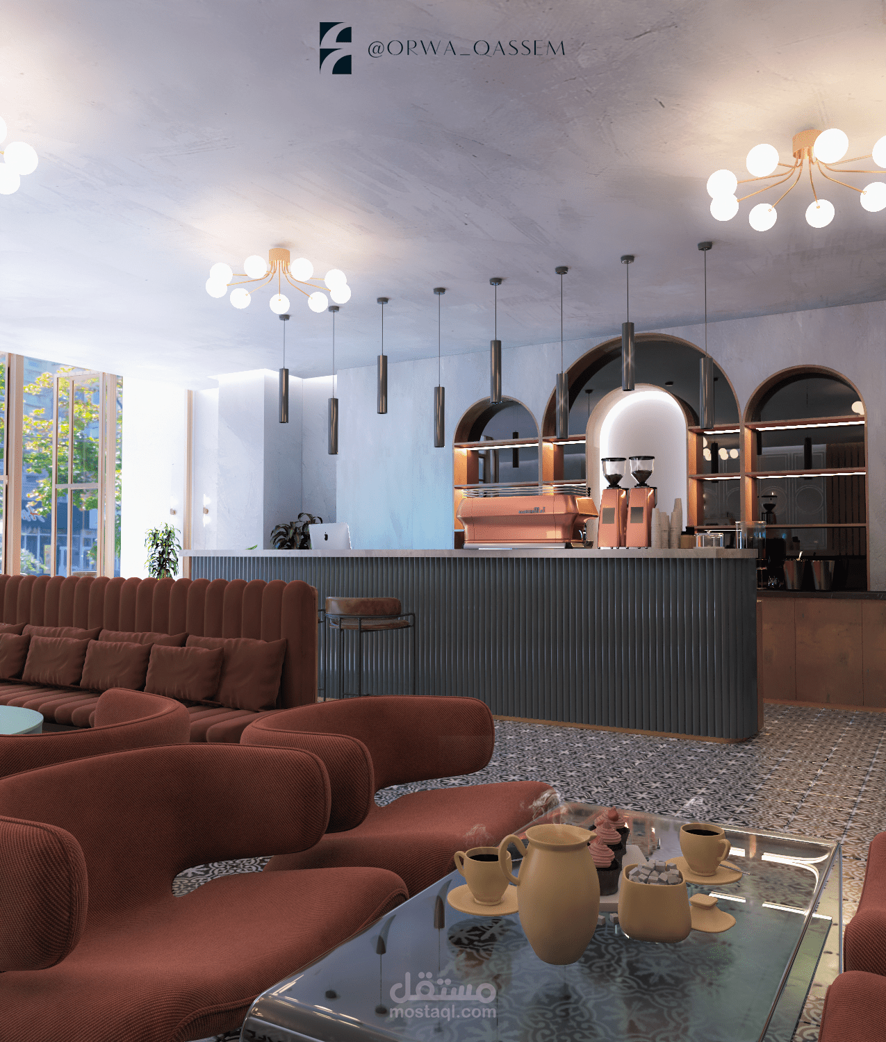 تصميم كافيتيريا