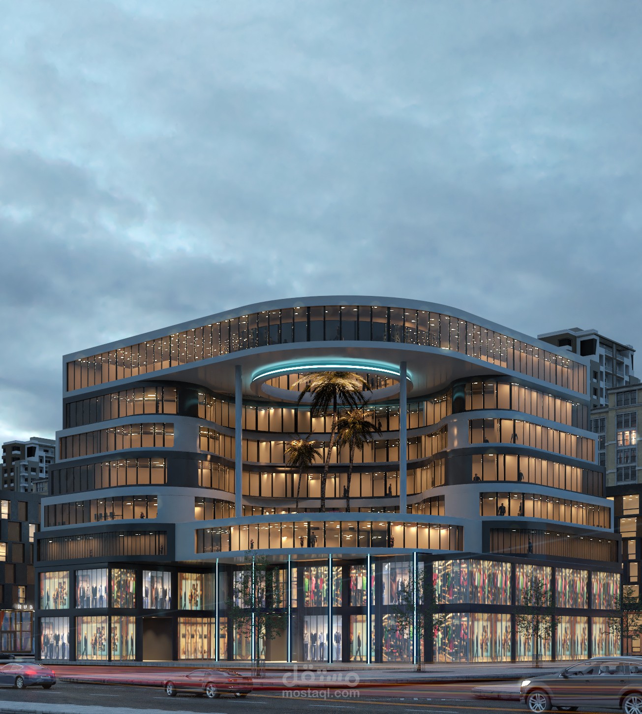 تصميم مبنى تجاري