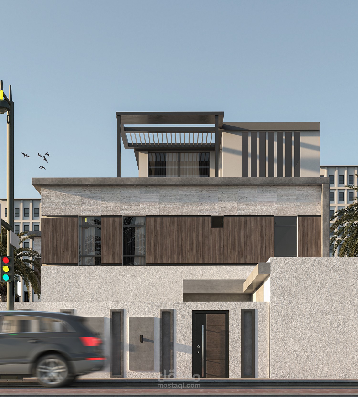 تصميم فيلا بنمط مودرن