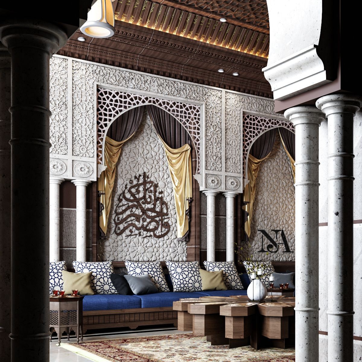 تصميم فراغ مجلس اسلامي