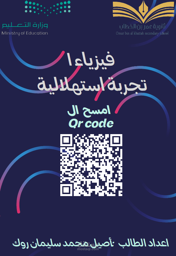 بوستر عن تجربة فيزيائية