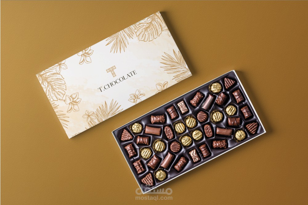 تصميم لوجو و باكجينج لبراند شوكولاتة