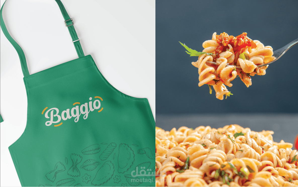 تصميم لوجو لمطعم مكرونة