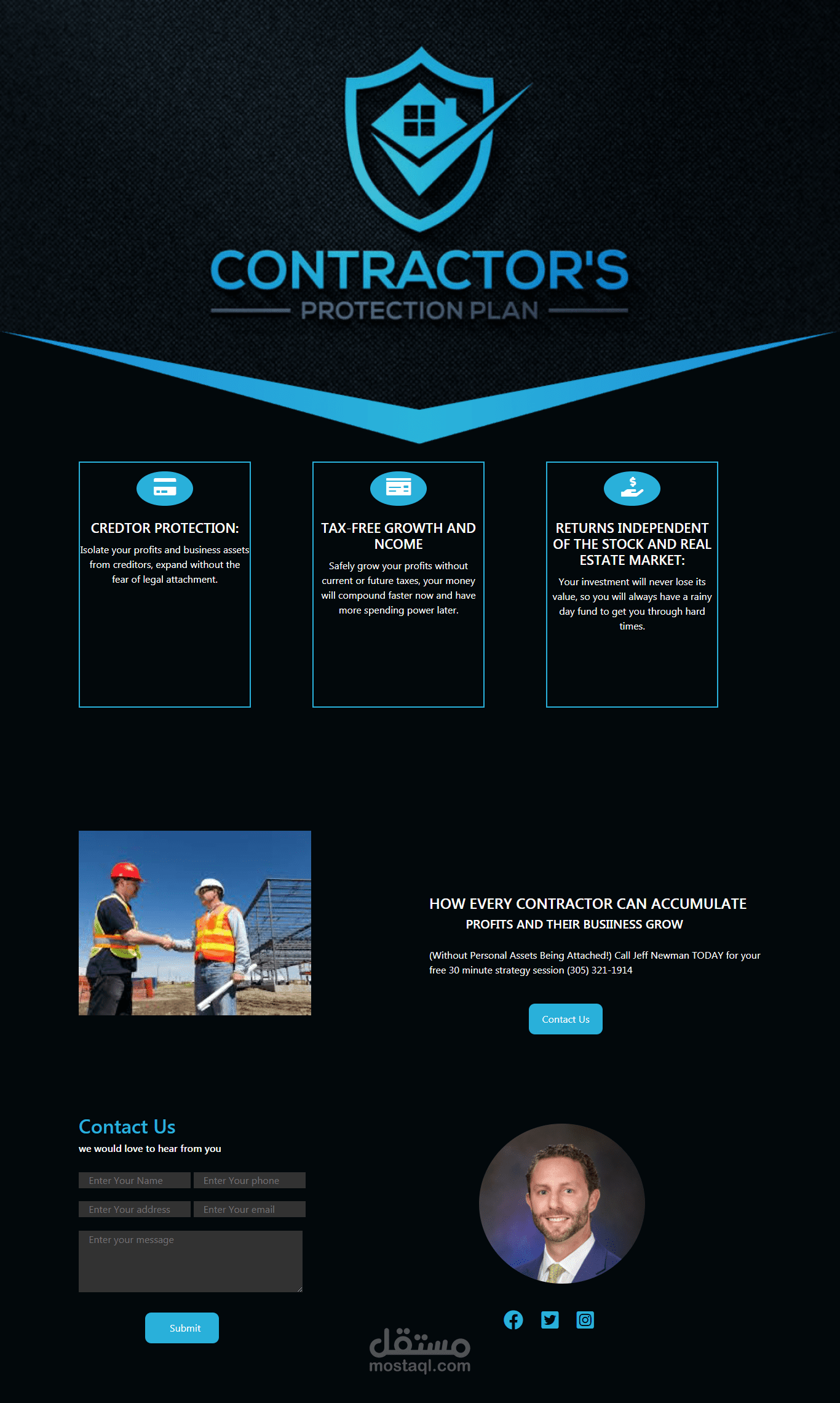 responsive  landing page