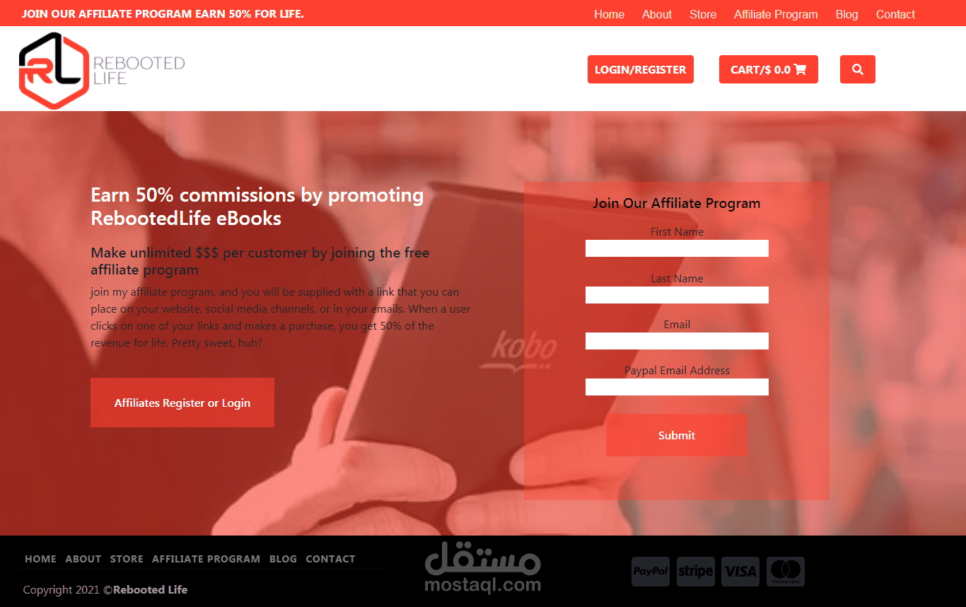 affiliate  web design