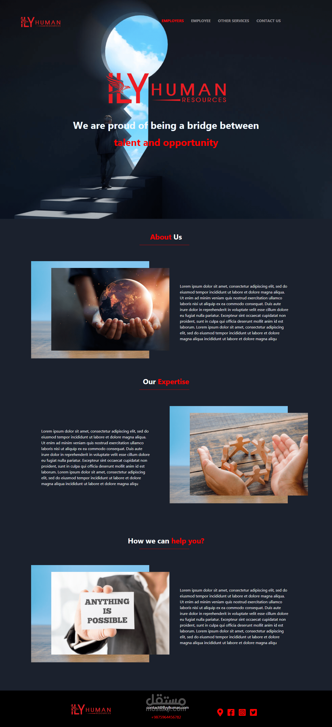 responsive  landing page