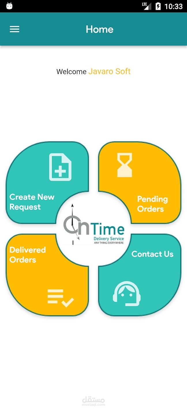 On Time parcel app