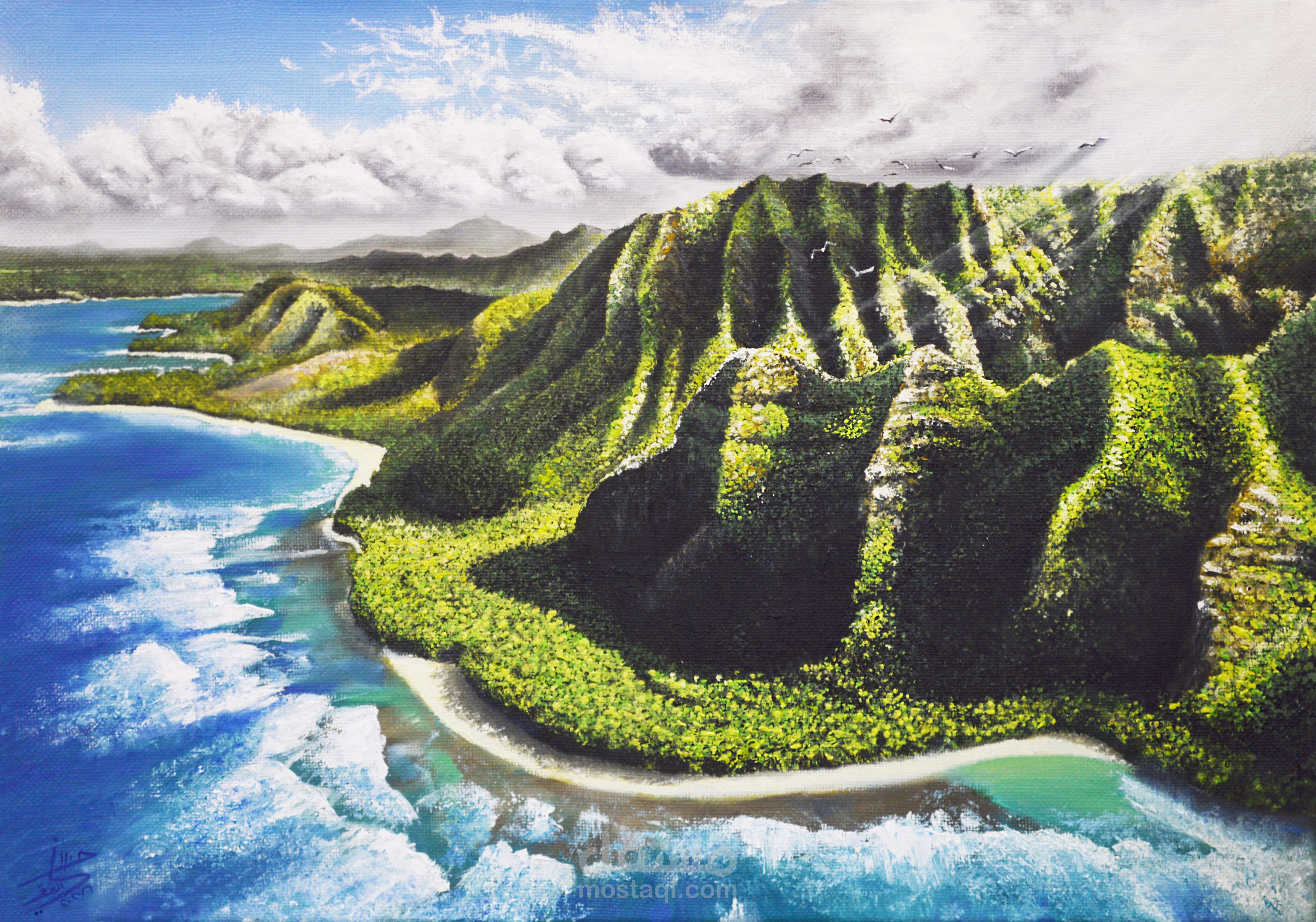 رسم لوحات زيتية