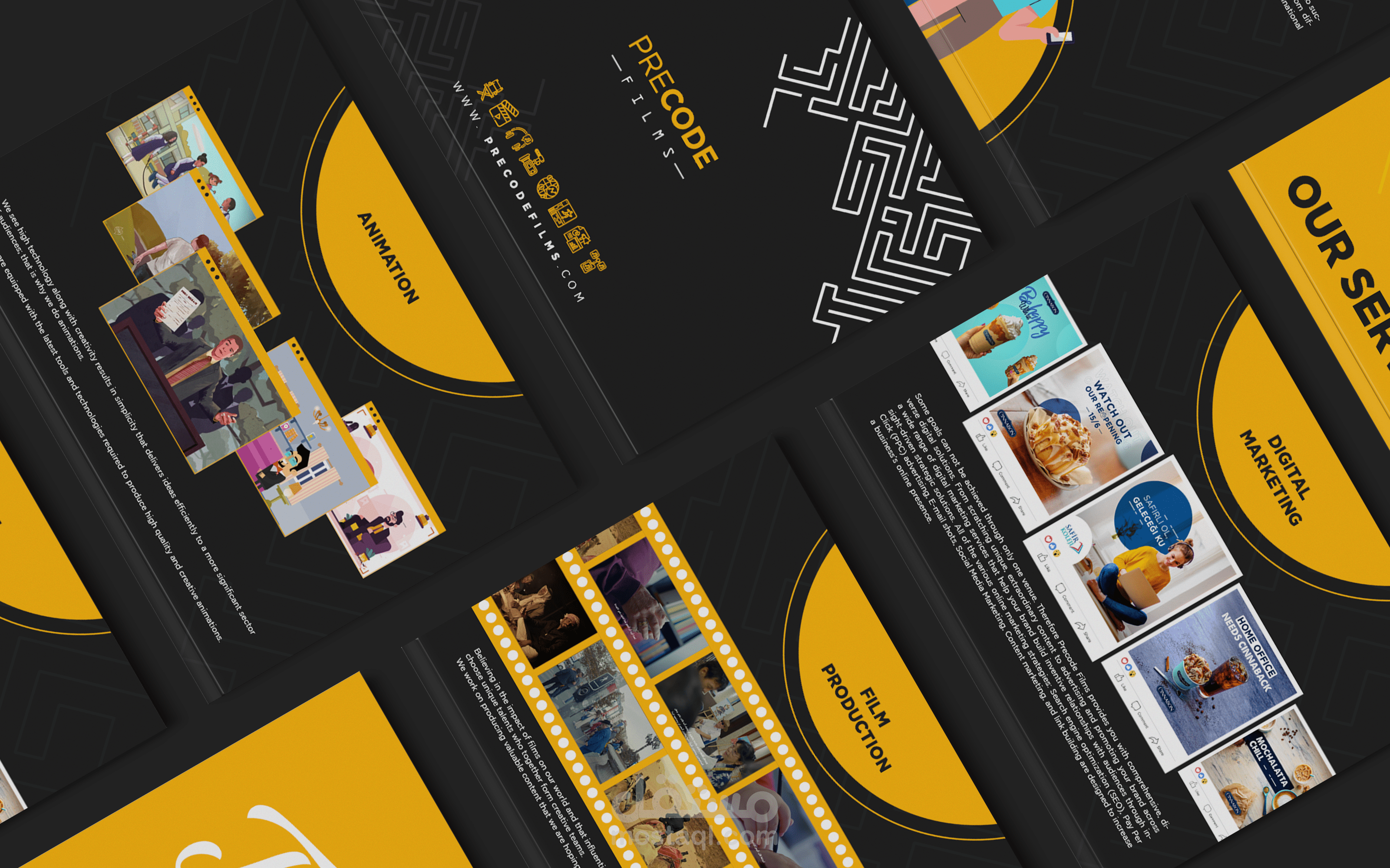 مشروع تصميم بروفايل لـ Precode Films