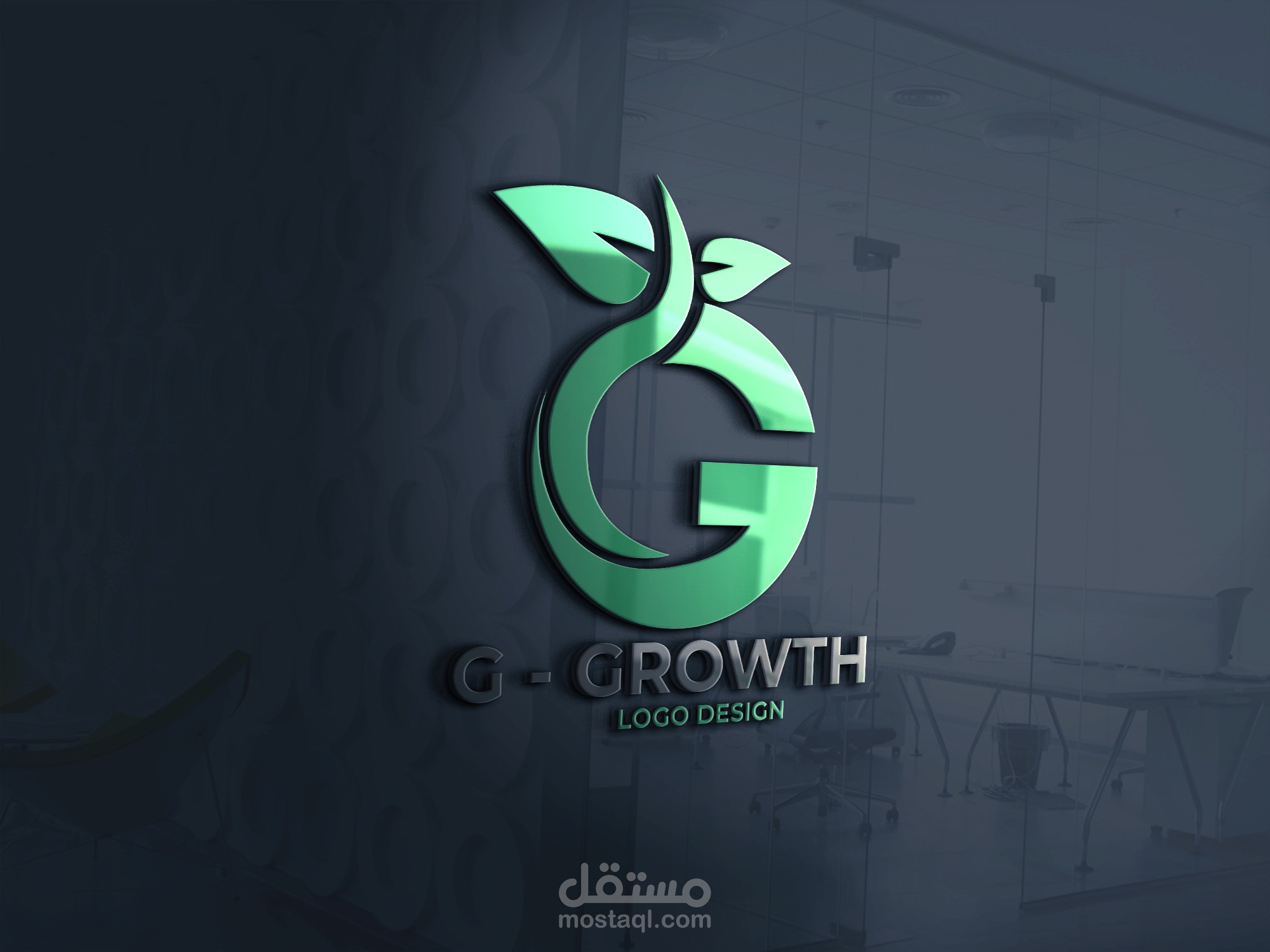 G-Growth logo design