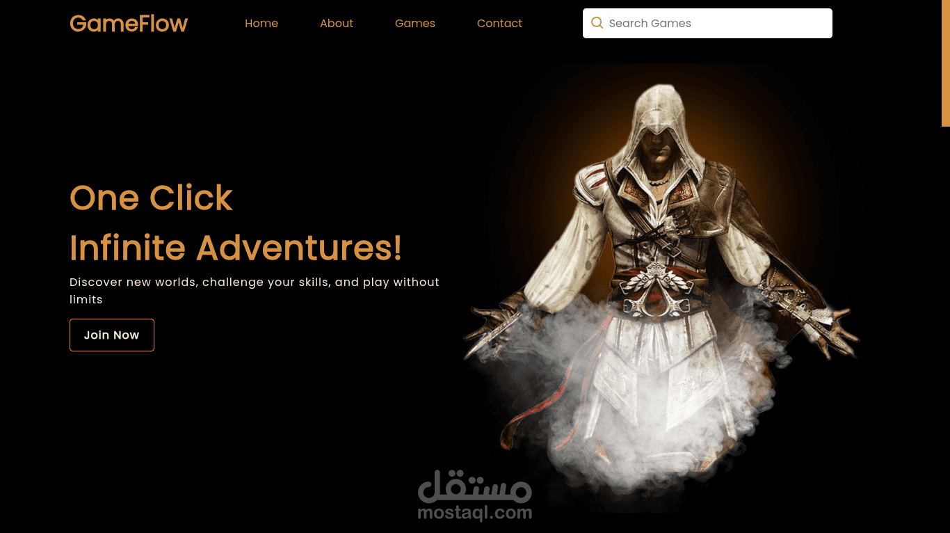 GameFlow - Gaming Store Website