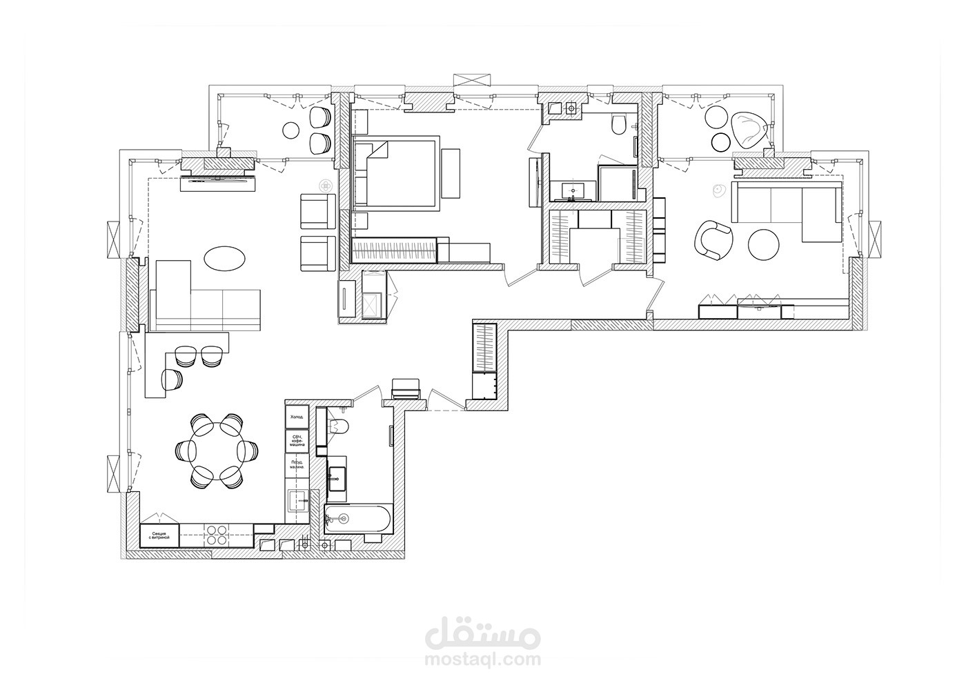 مخطط لشقة سكنية