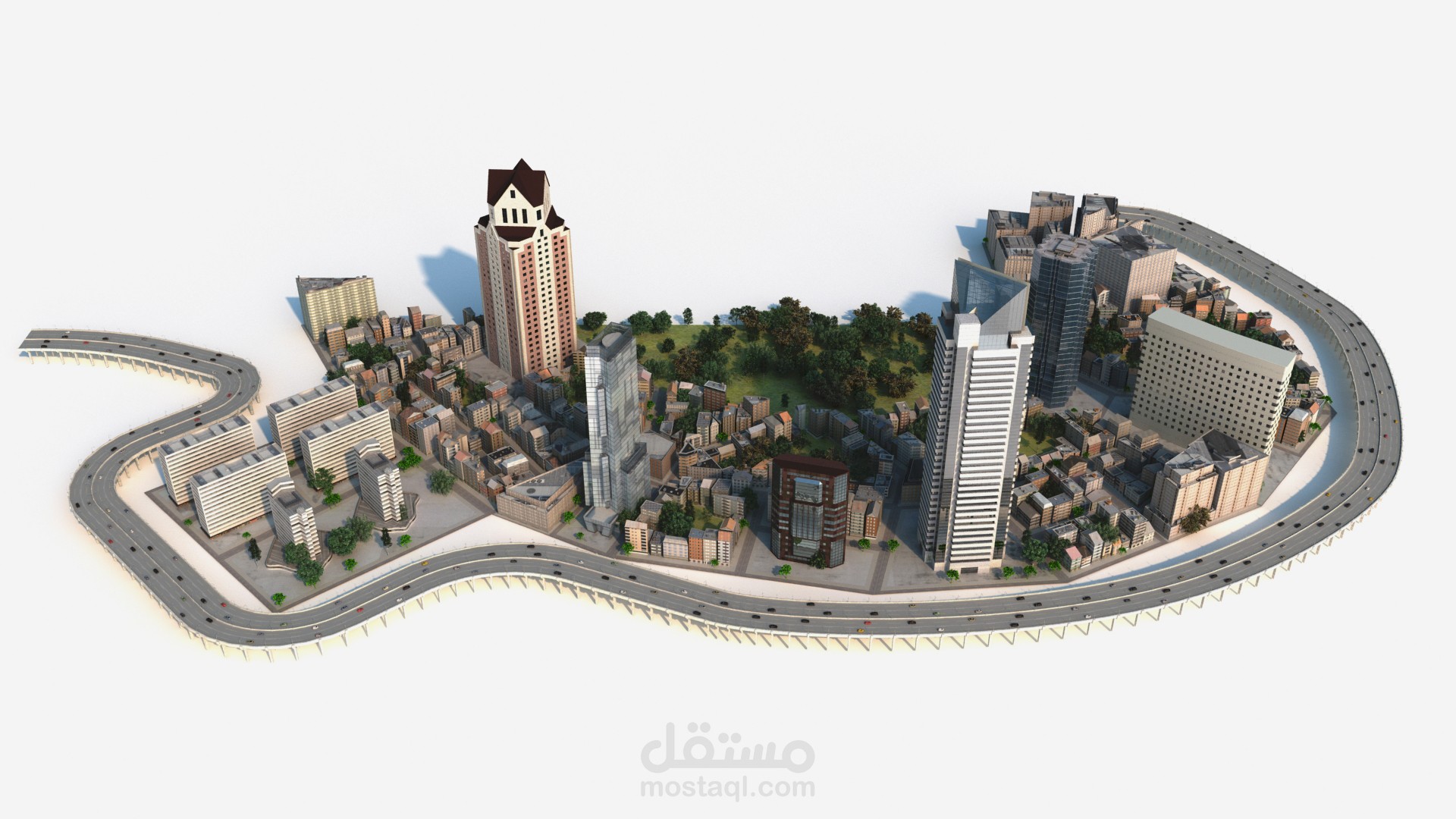 تخطيط وتصميم مدن - 3D Max