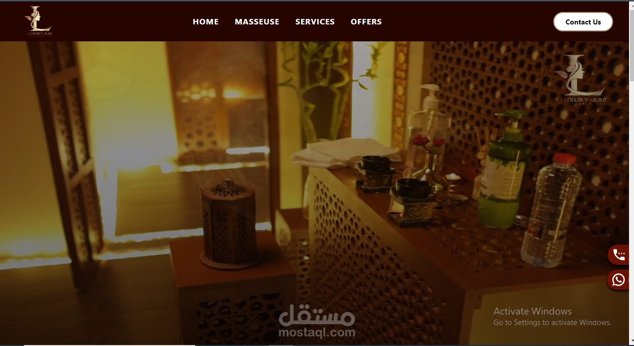 luxury arab spa dubai full responsive with react