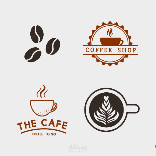 تصميم هوية بصرية إحترافية لمقهى