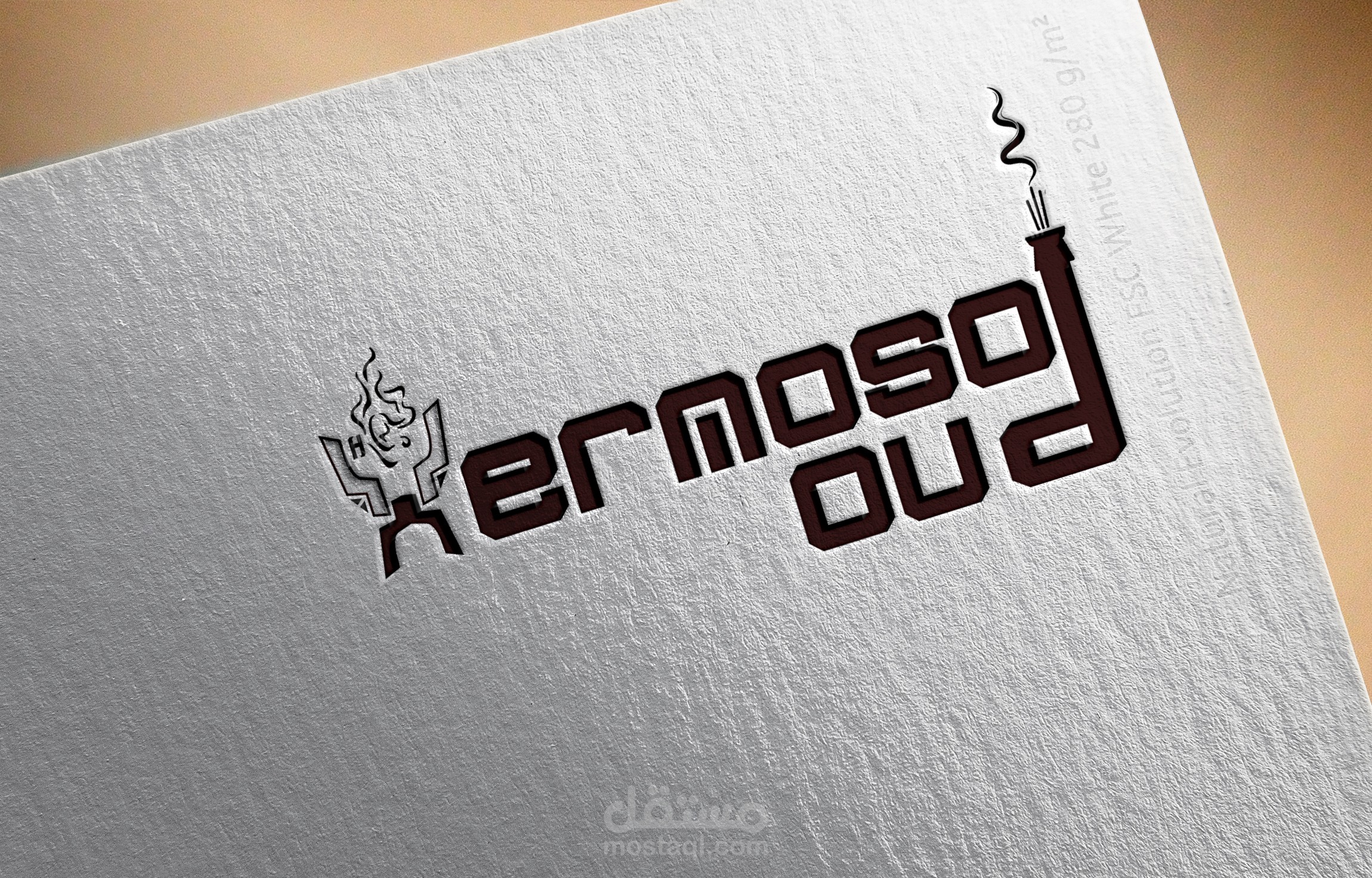 شعار لموقع الكتروني مختص ببيع اعواد البخور علي السوشيال ميديا