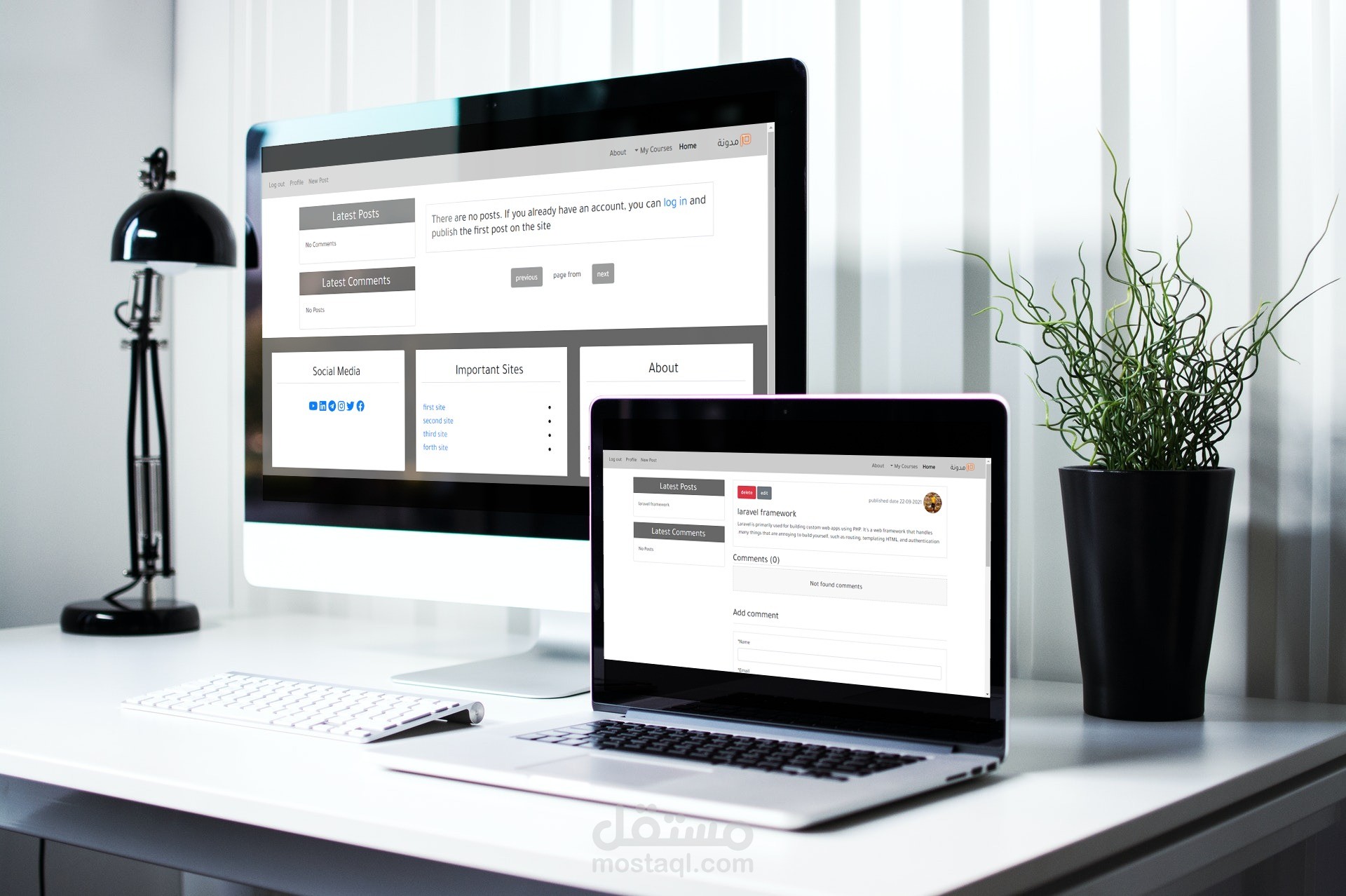 تطوير موقع ( مدونة ) باستخدام django framework