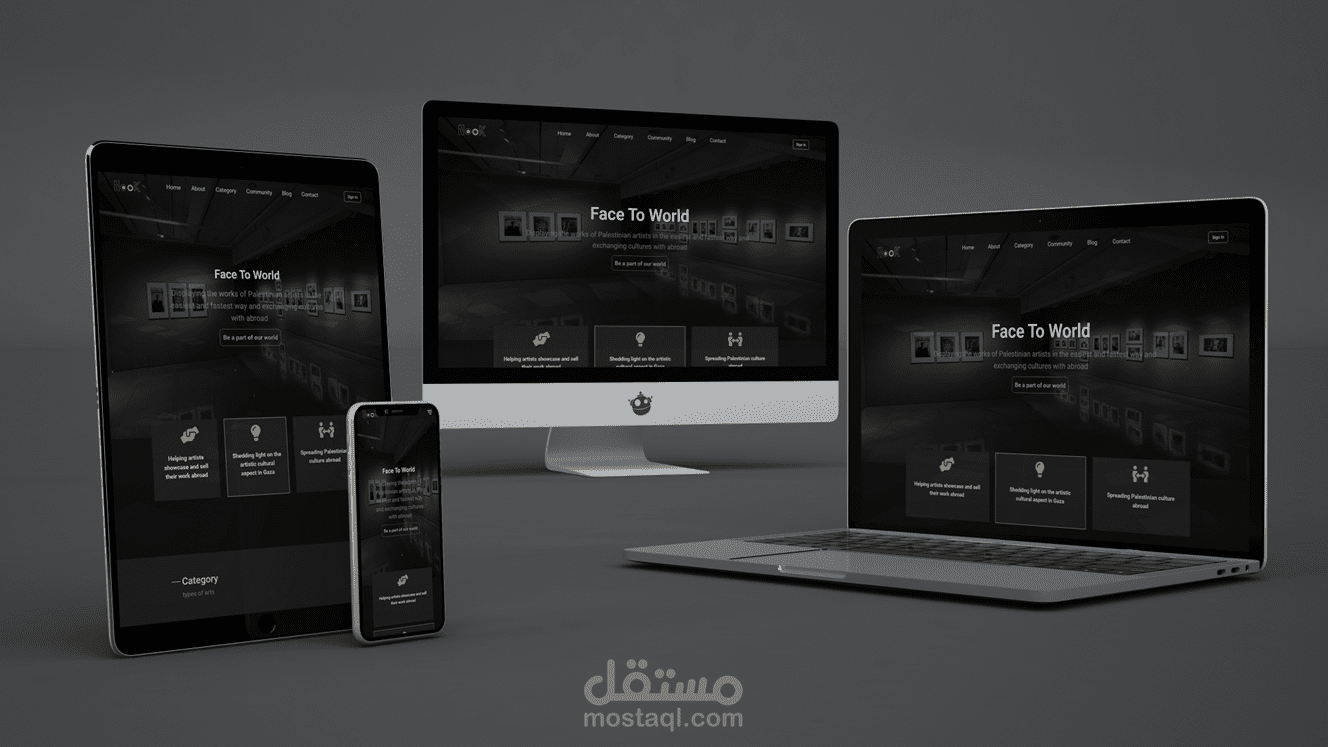 Cultural web platform for Palestinian artists (nook) (python => Django)