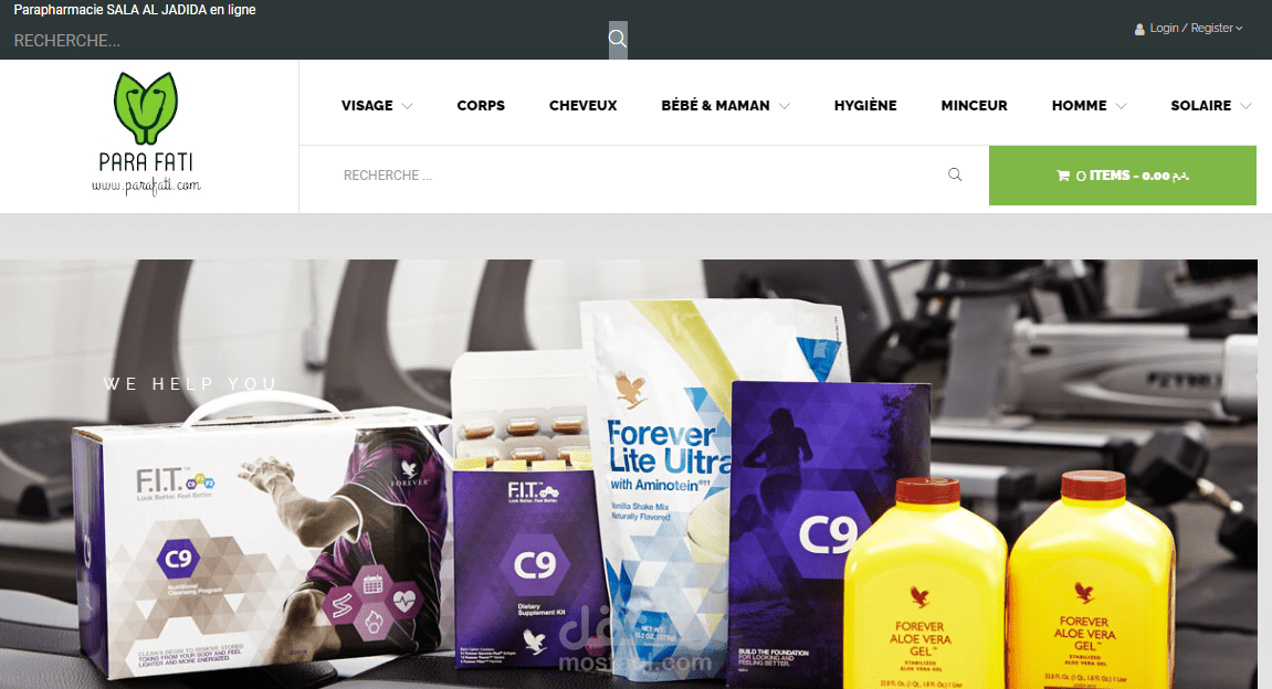 متجر للعطور والكوزماتيك فرنسي