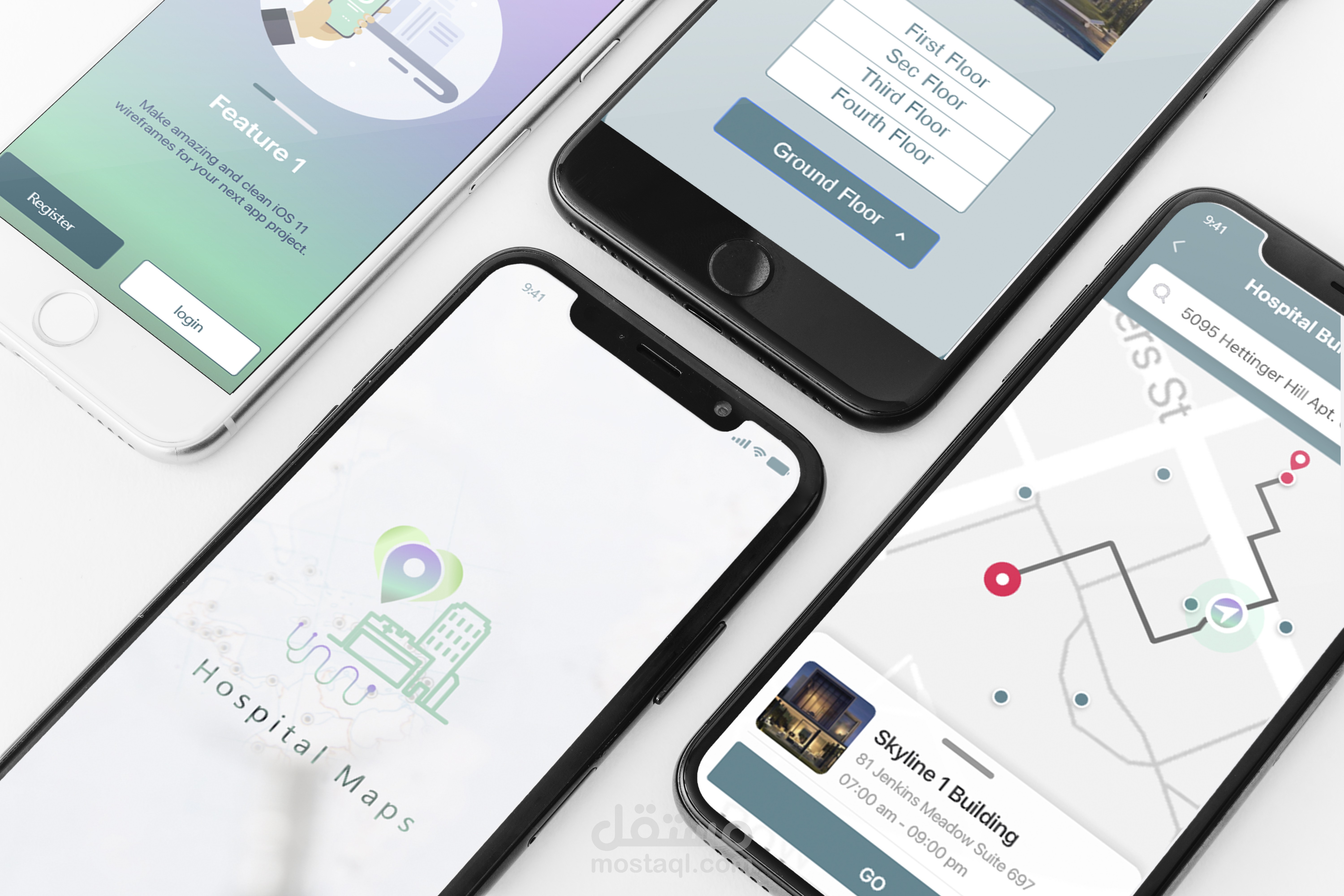 تطبيق hospital map - ios-android