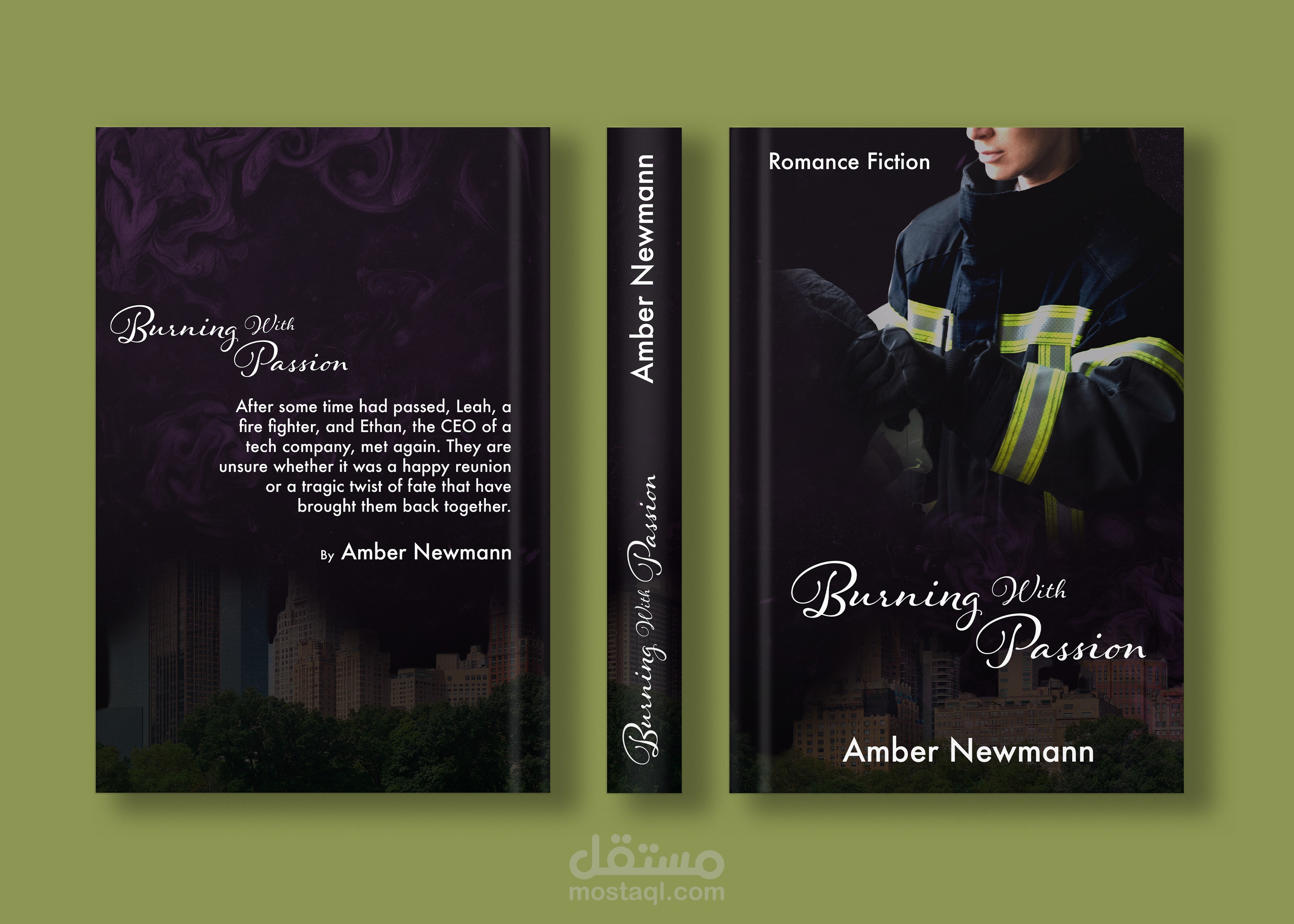 تصميم غلاف لرواية - Burning With Passion