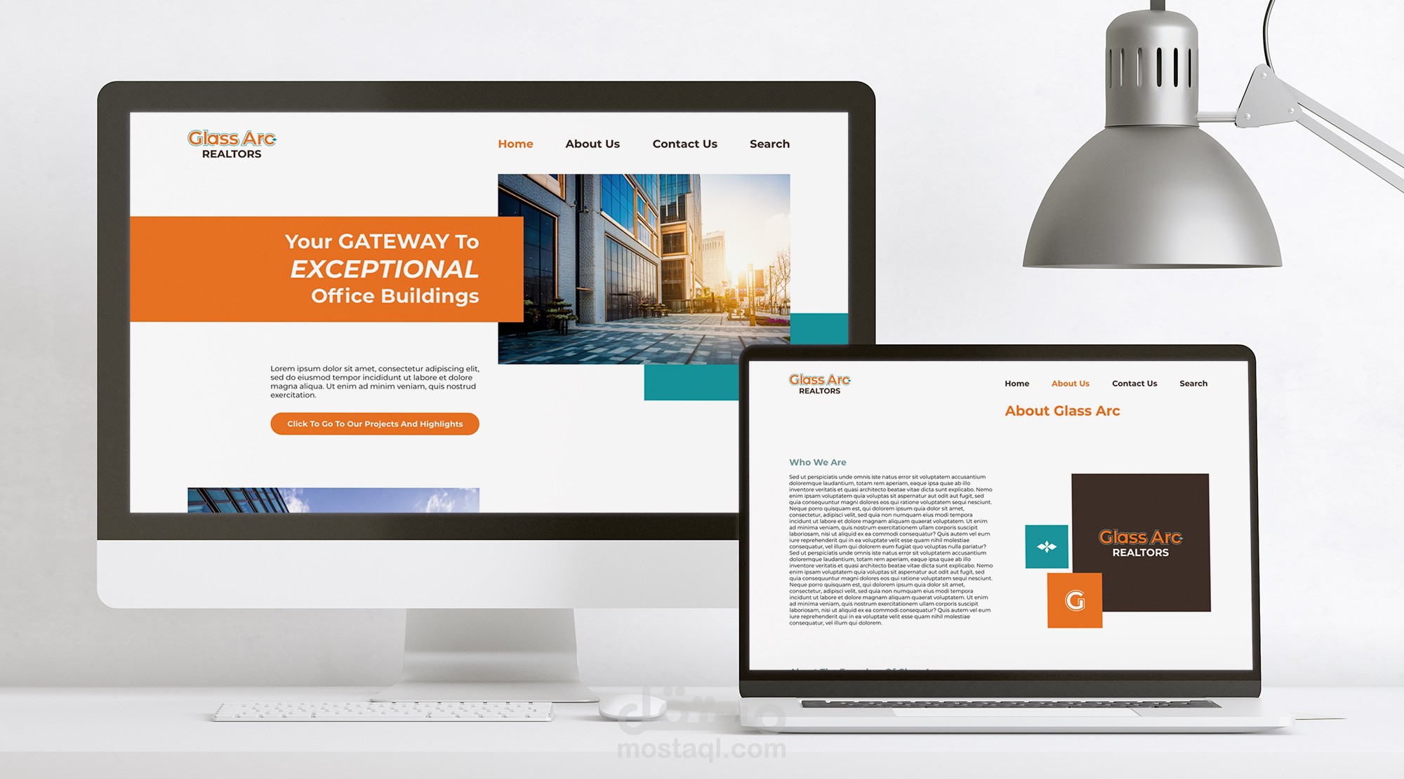 تصميم UX/UI لموقع شركة عقارات