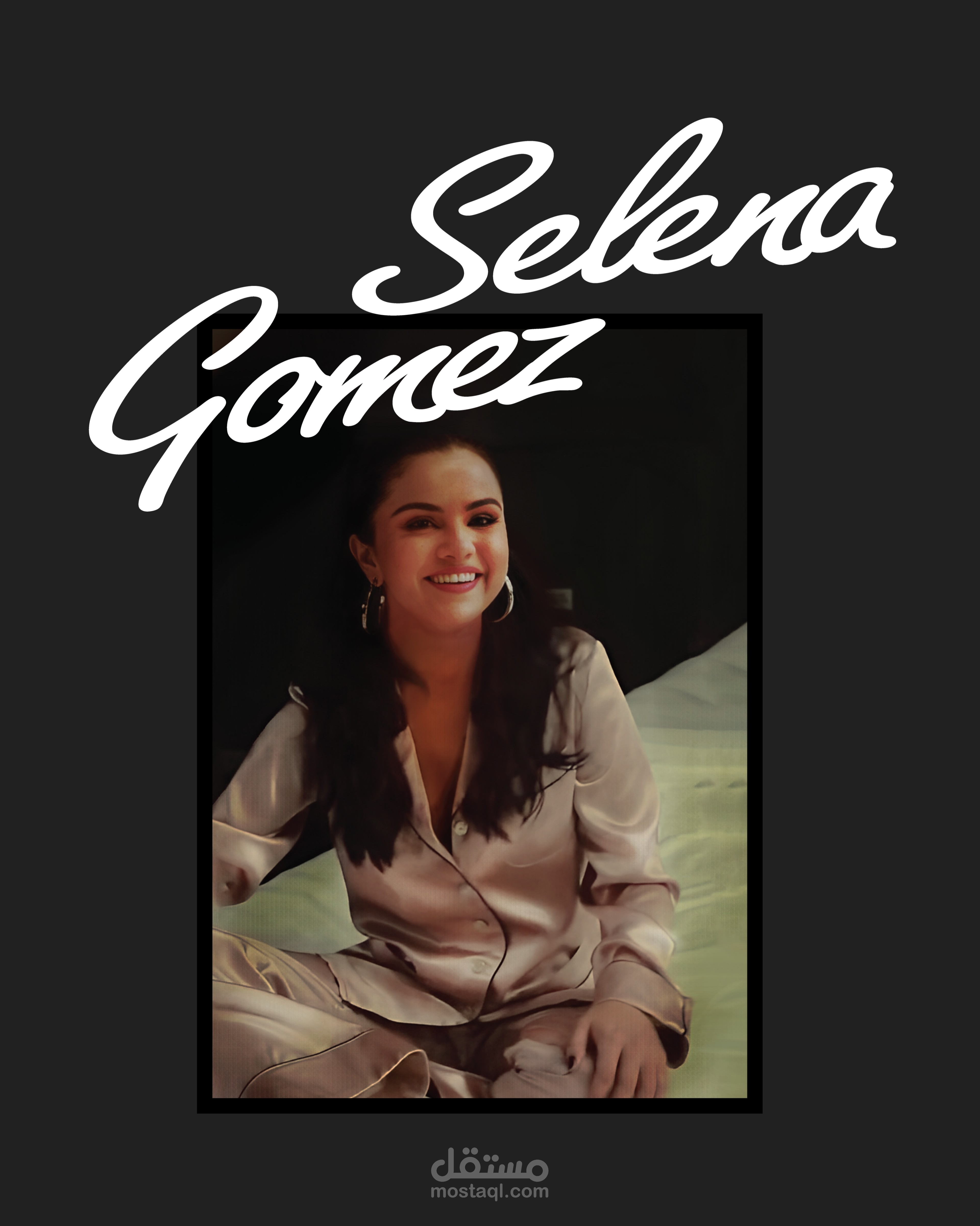 تصميم تيشرت selena gomez بدمج صورتين