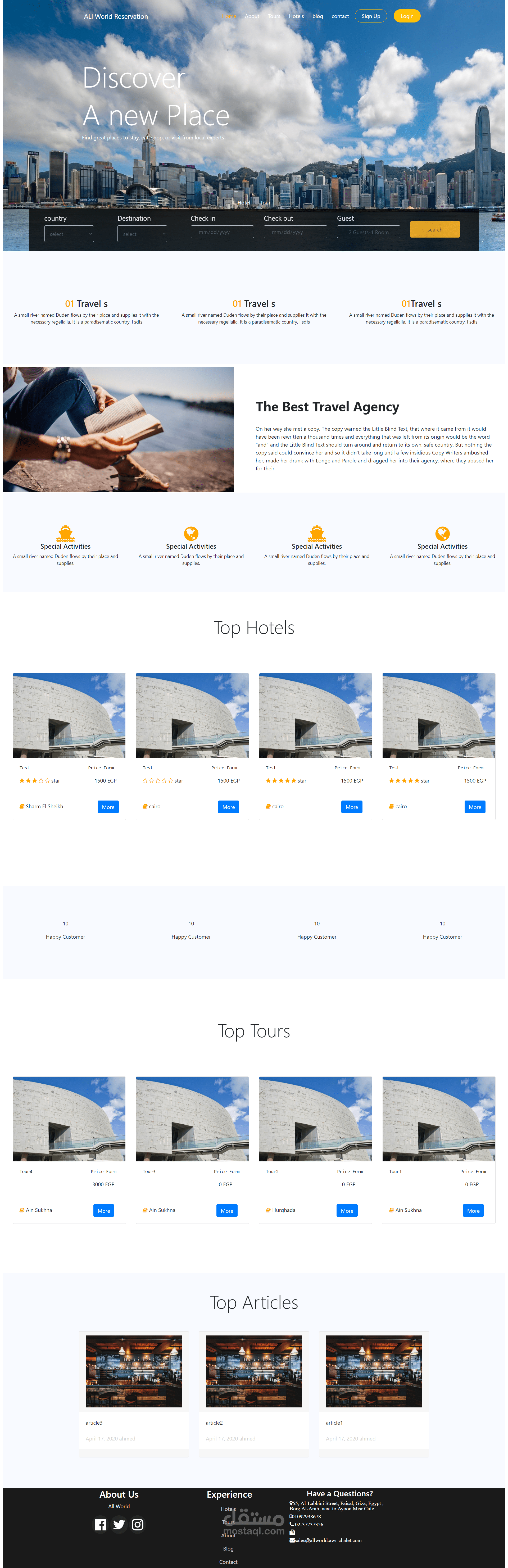 Hotels website