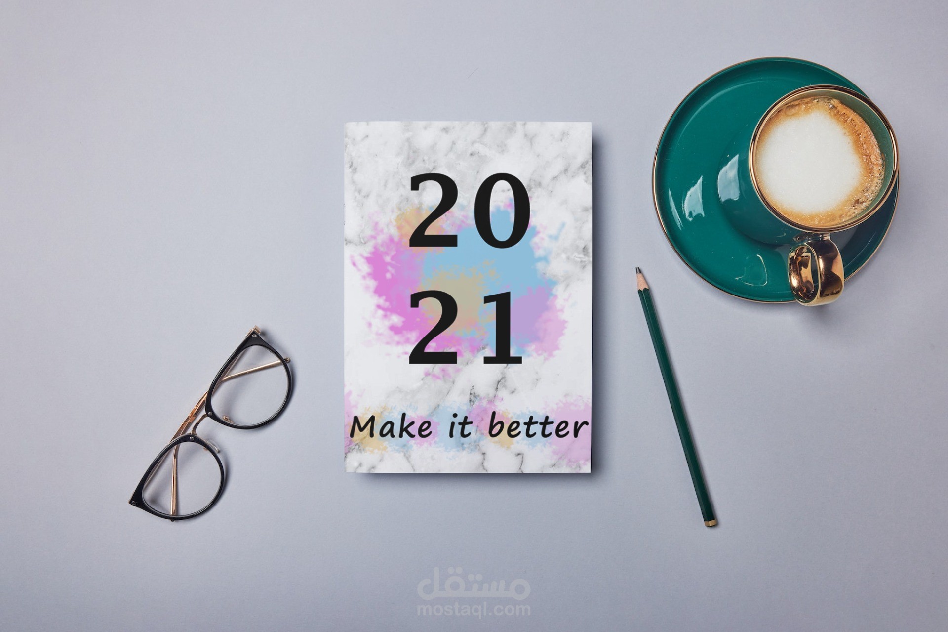 تصميم غلاف مفكرة خاص لك / نوتبوك notebook / دفتر