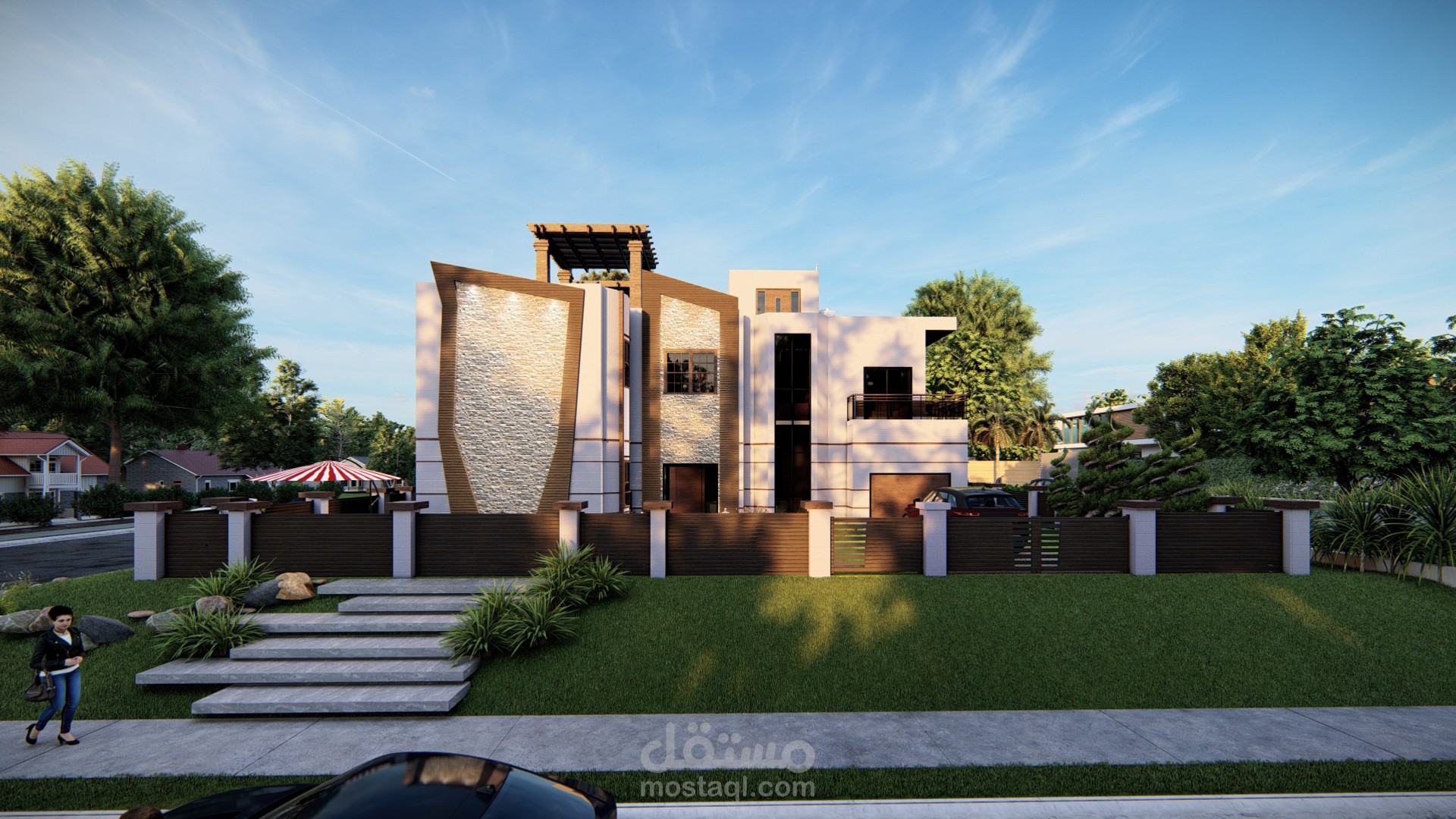 تصميم فيلا عصرية للسيدة نجوة