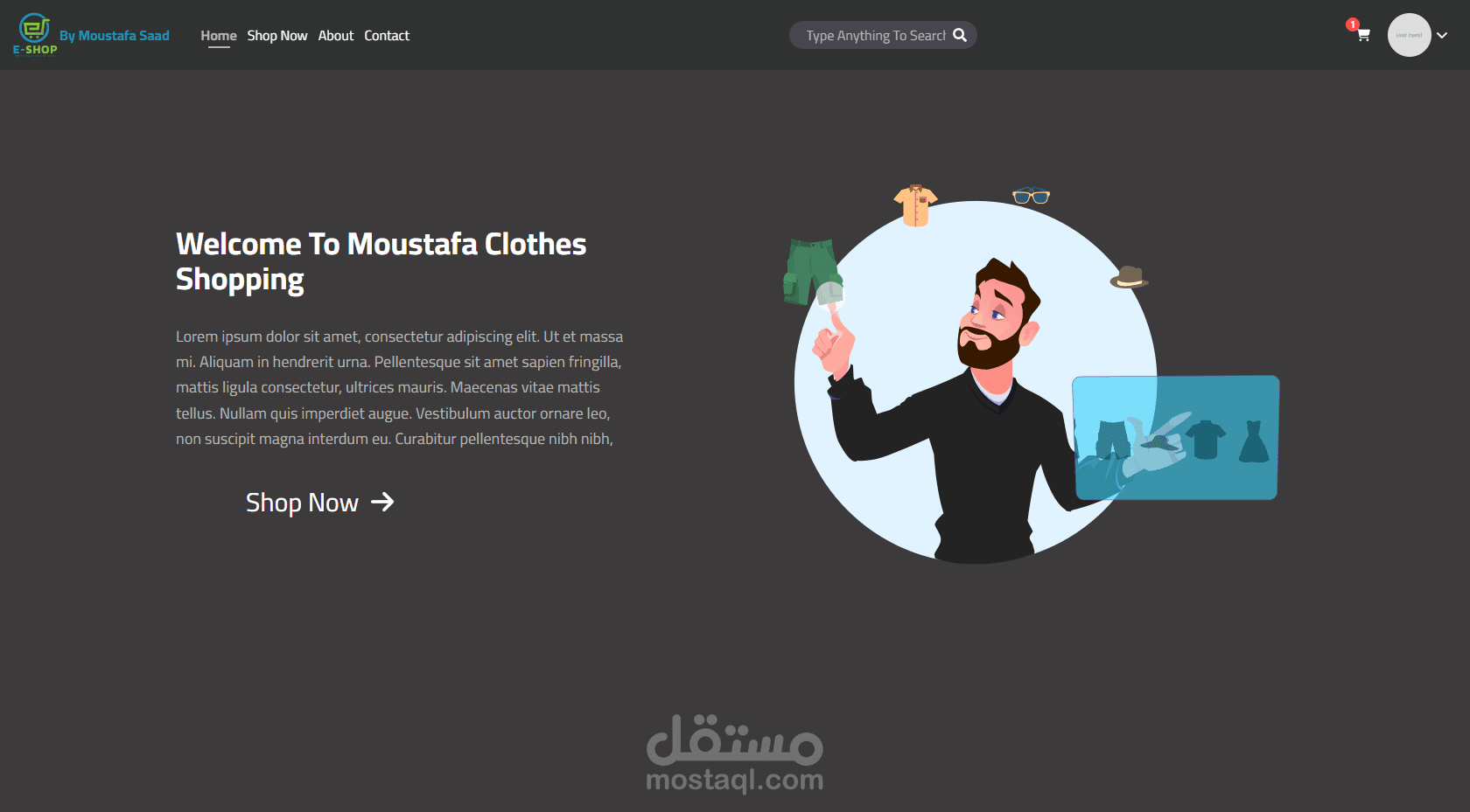 متجر الكتروني متكامل (e-commerce)