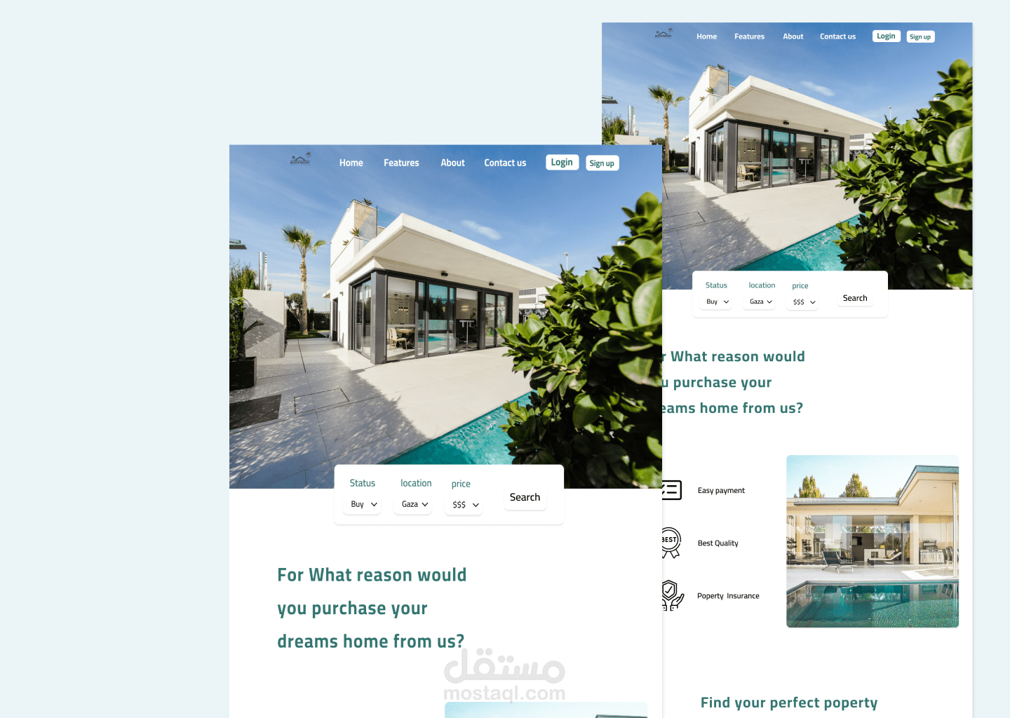 Real estate dashboard