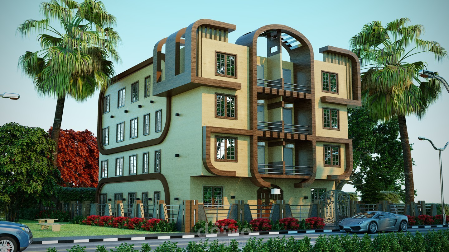 تصميم معماري ونمذجة لمنشأ سكني بالتحليل اليدوي وباستخدام عدة برامج وأكواد بالإضافة لجداول الكميات