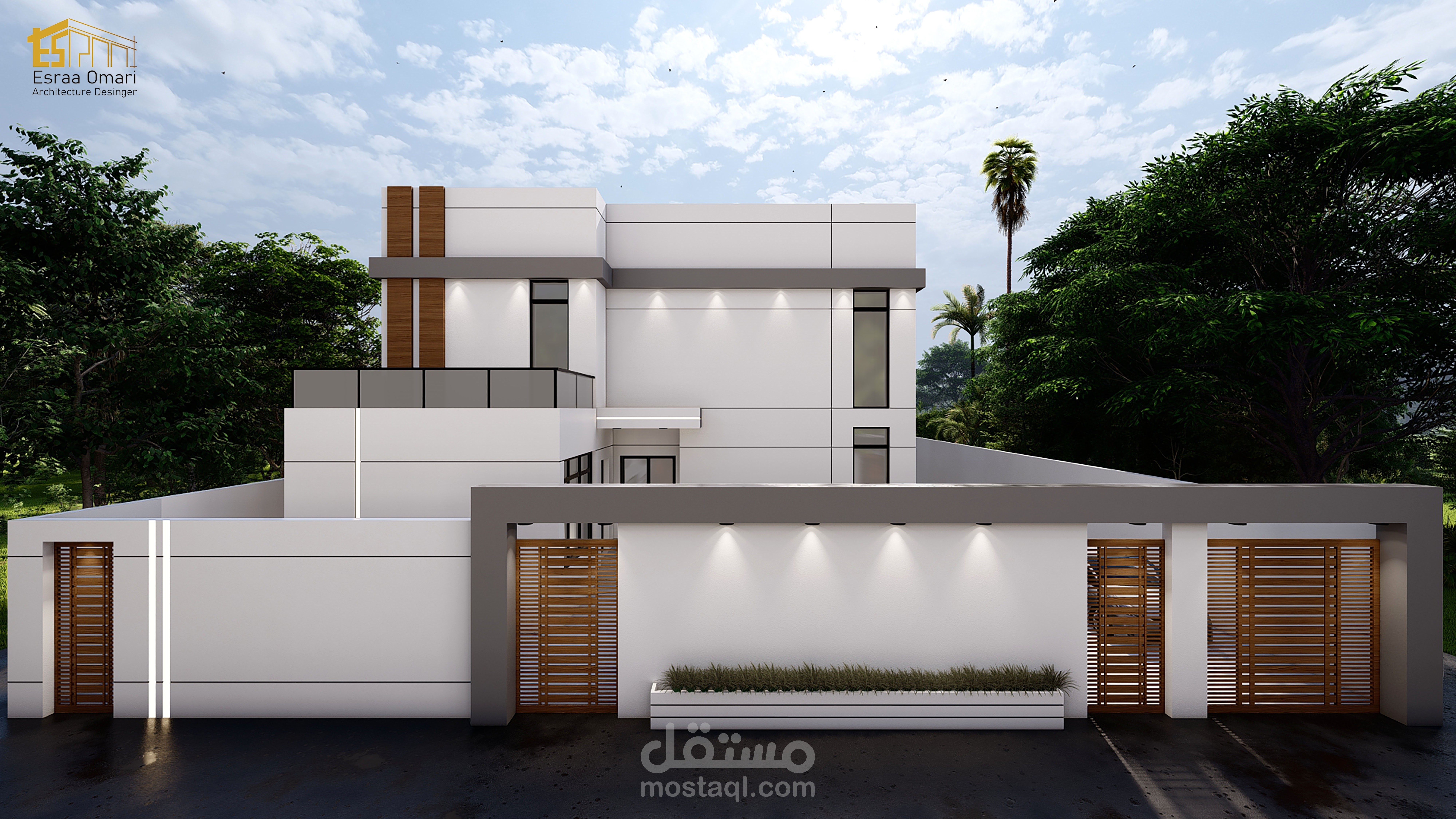 تصميم خارجي لفيلا مودرن