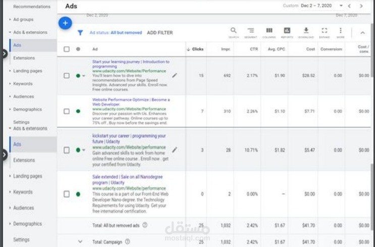 google Ads search (SEM)