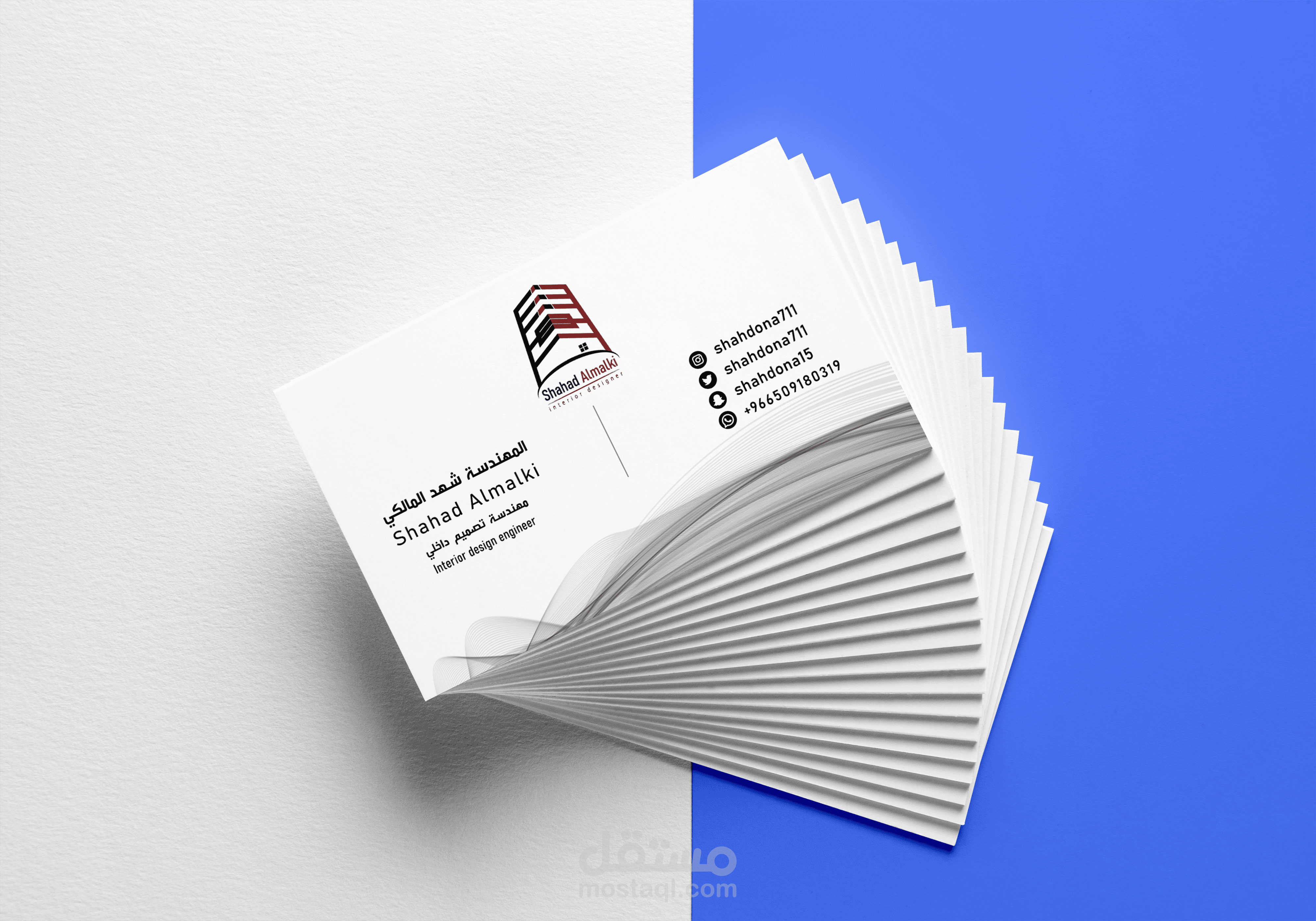 تصميم بطاقة اعمال