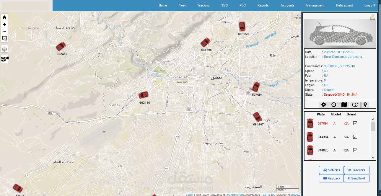 نظام تتبع المركبات