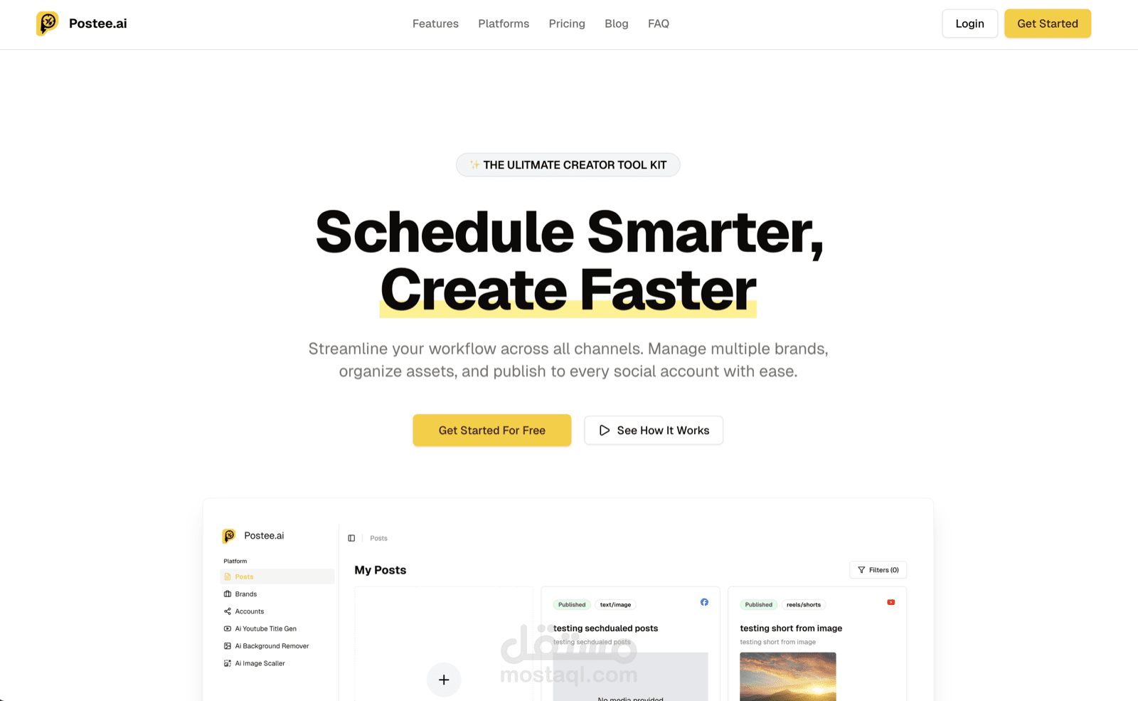 Postee.ai – AI-Powered Social Media Scheduler