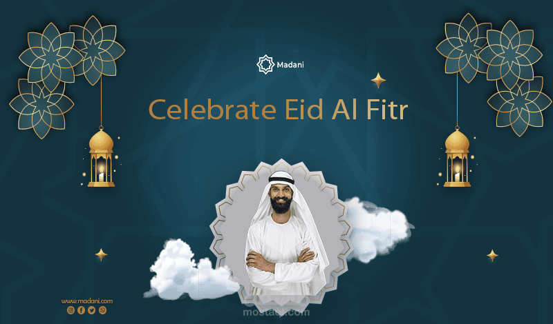 تصاميم تهنئة للعيد للشركات والأفراد تلائم منصات السوشيل ميديا 1