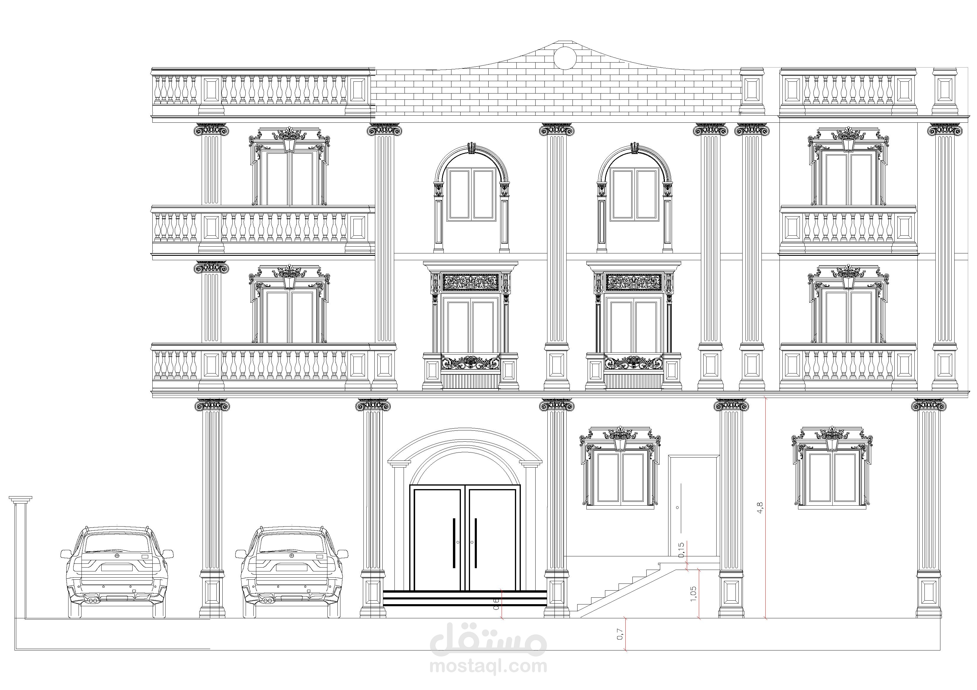 رسم واجهات معمارية