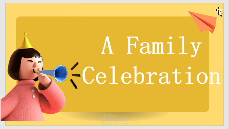 عرض تقديمى لشرح كلمة celebration