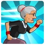 تحميل لعبة Angry Gran Run مهكرة للاندرويد
