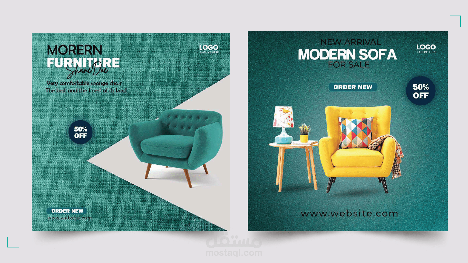 قسم تصميمات بوستات سوشيال ميديا احترافية