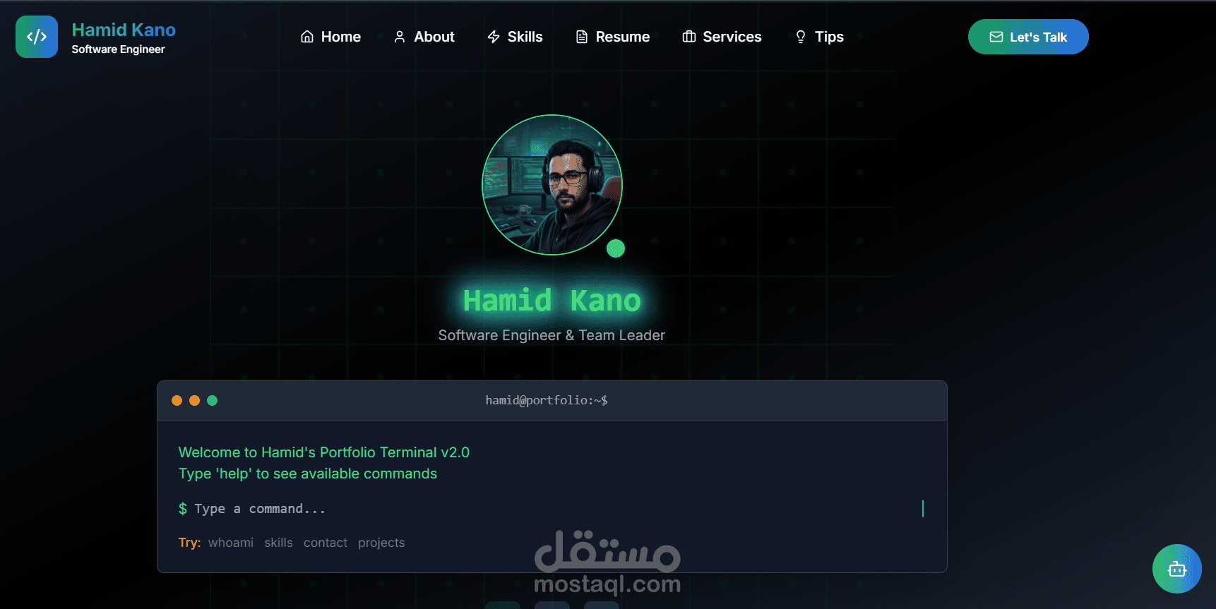 موقعي تعريفي شخصي